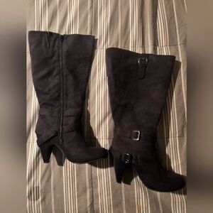 Torrid Shoes | Black Knee High Torrid Boots | Color: Black | Size: 8 W |